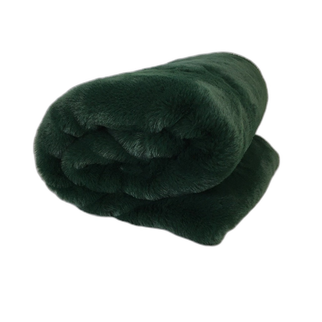 Target Home Huxley Faux Fur Throw Super Green Throw 127x152cm NEW