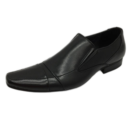 Boston Bros Carl-M Black Slip On Formal Shoes Mens Size 47 NEW