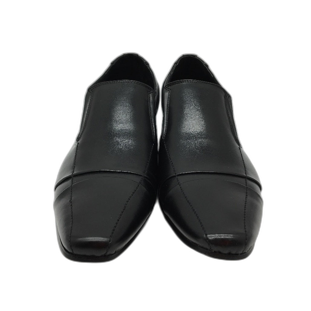 Boston Bros Carl-M Black Slip On Formal Shoes Mens Size 47 NEW