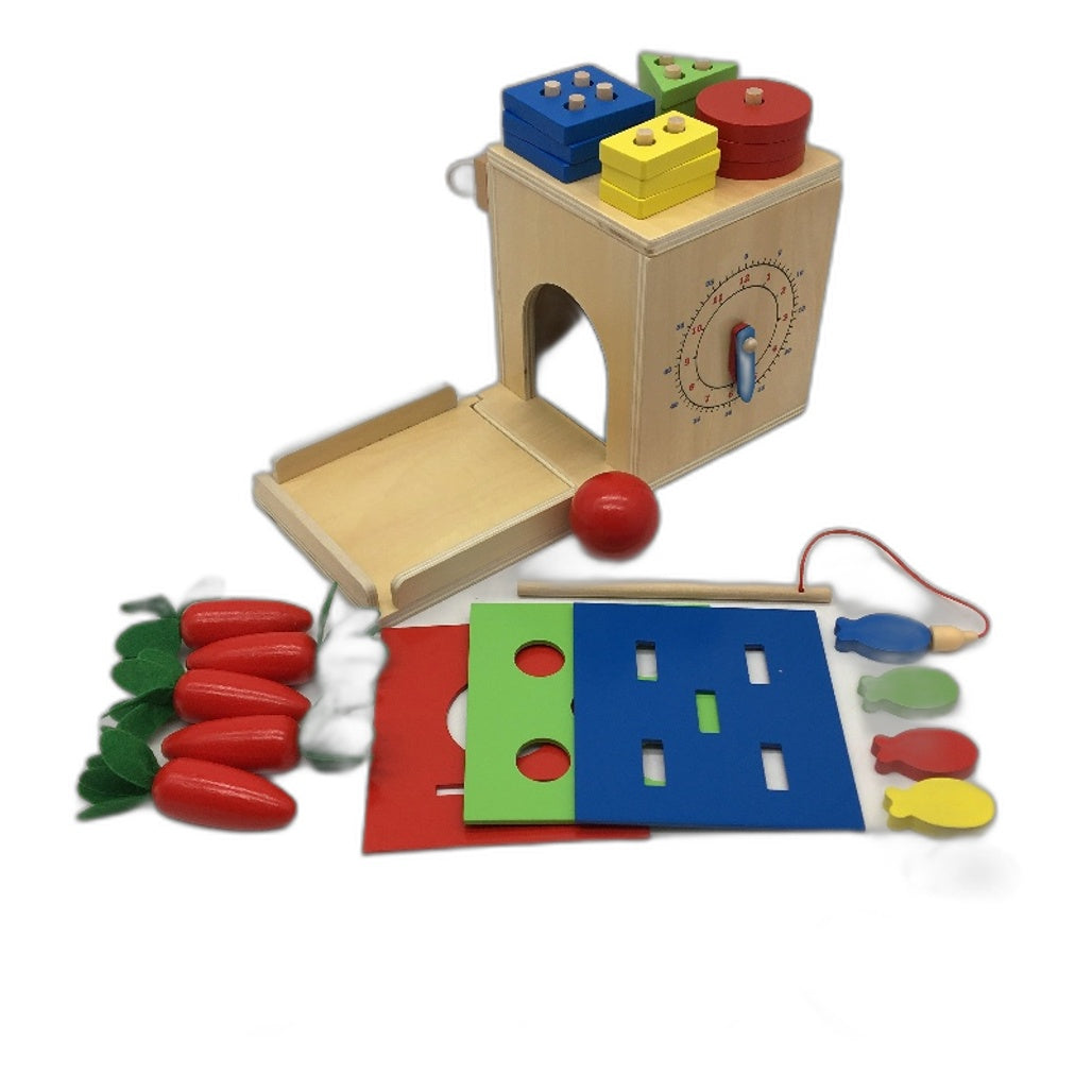 Yaani 9 in 1 Multifunctional Montessori Box Multiple Games Ages 6 Months+ NEW