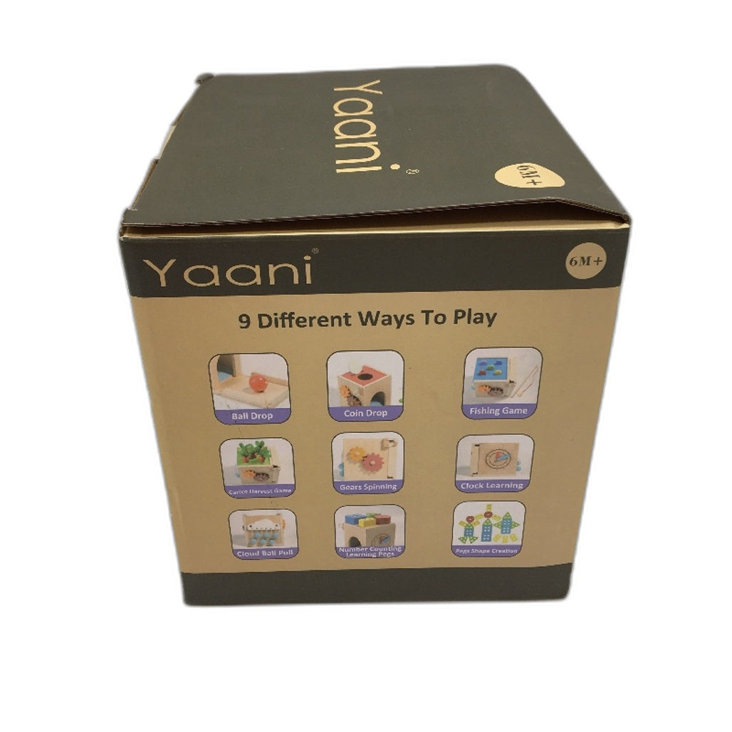 Yaani 9 in 1 Multifunctional Montessori Box Multiple Games Ages 6 Months+ NEW