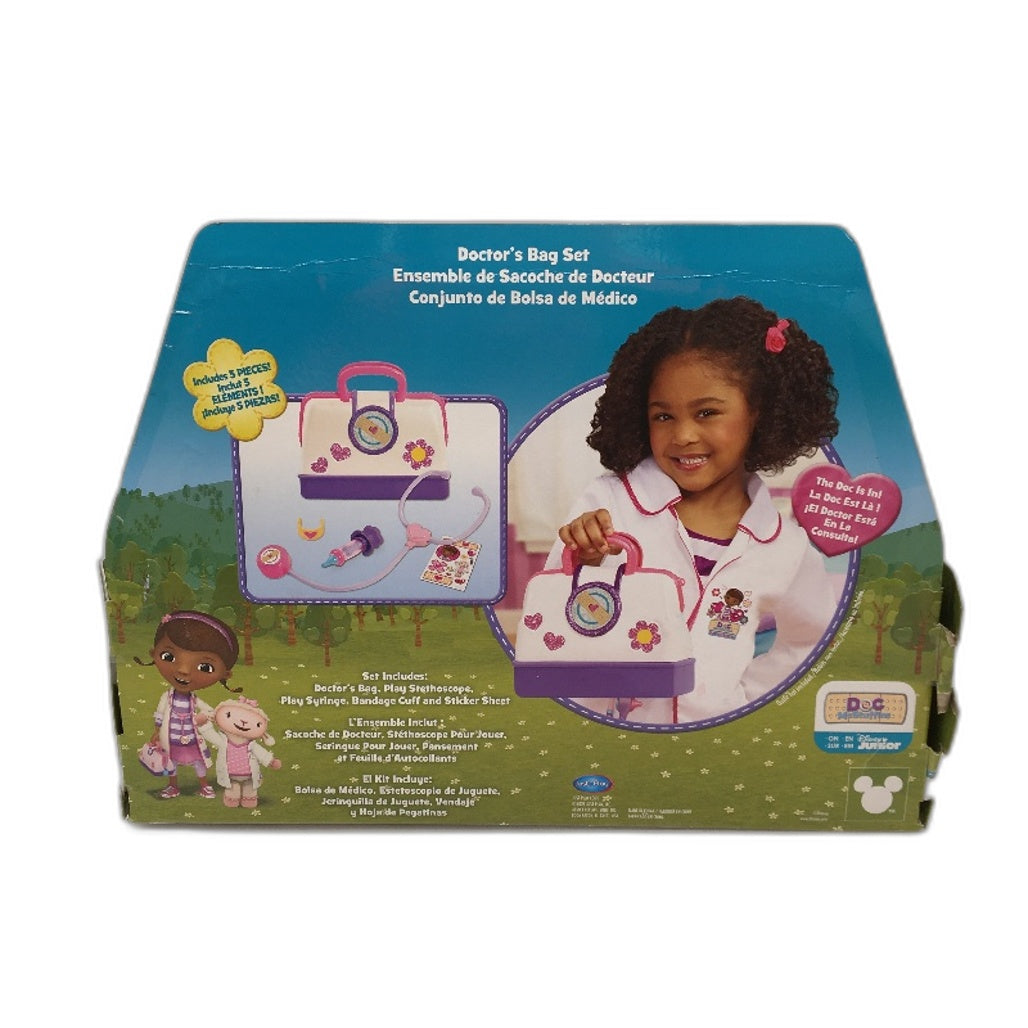 Disney Junior 5 Pce Doc Mcstuffins Doctor's Bag Set Ages 3+ NEW