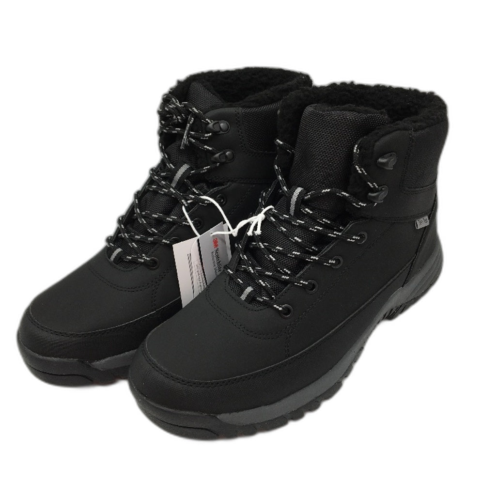 Crane Snow Extreme Mens Thermal Lace Up Black Boots Size 9 NEW