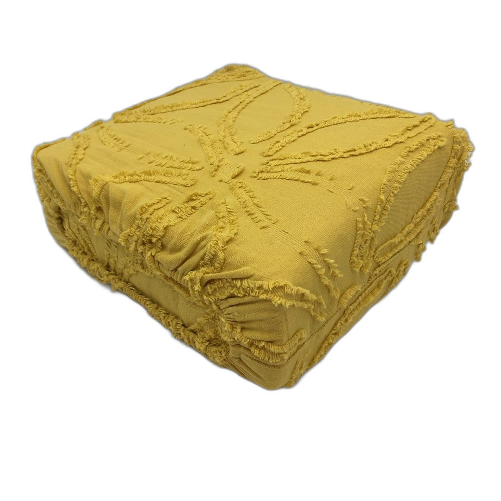 Willow Mustard Tufted Quilt Cover Set Incl. 2 Pillow Cases Queen NEW