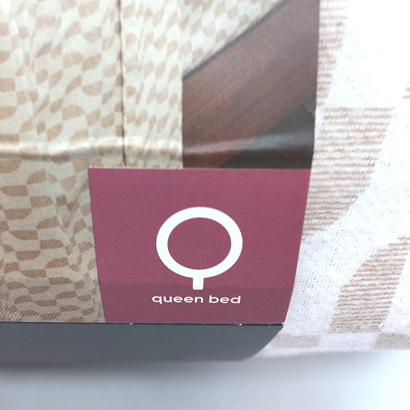 Target Home Bailey Geo White & Brown Soft Flannelette Sheet Set Queen NEW