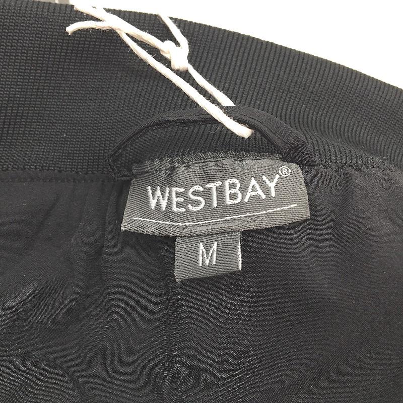 Westbay Black Crew Neck Bomber Jacket Unisex Size Medium NEW