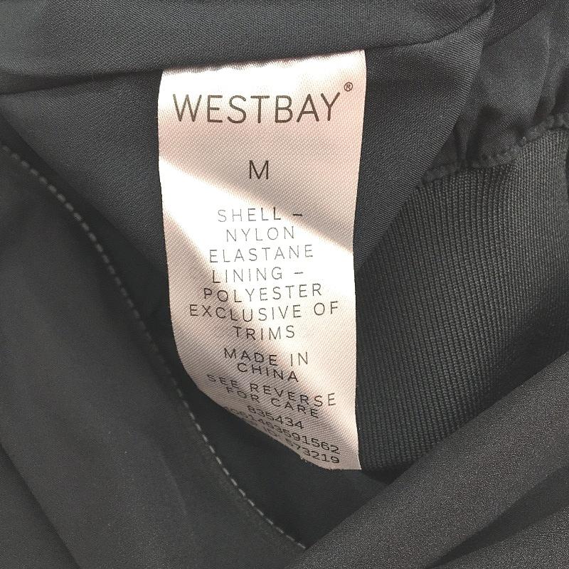 Westbay Black Crew Neck Bomber Jacket Unisex Size Medium NEW