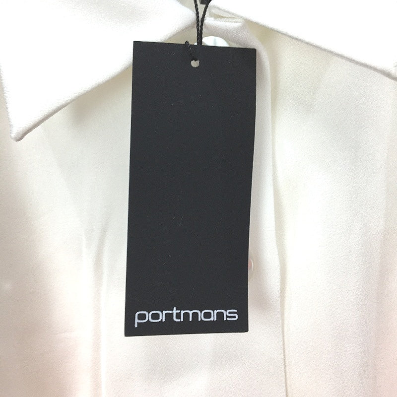 Portmans Ladies White Button Up Collar Dress Size 8 NEW