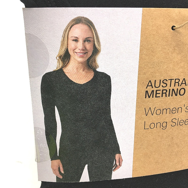 Crane Performance Australian Merino Wool Womens Long Sleeve Top Size L NEW