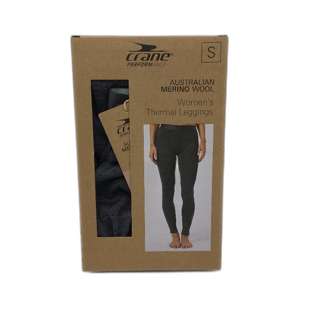 Crane Performance Australian Merino Wool Womens Thermal Leggings Size S NEW