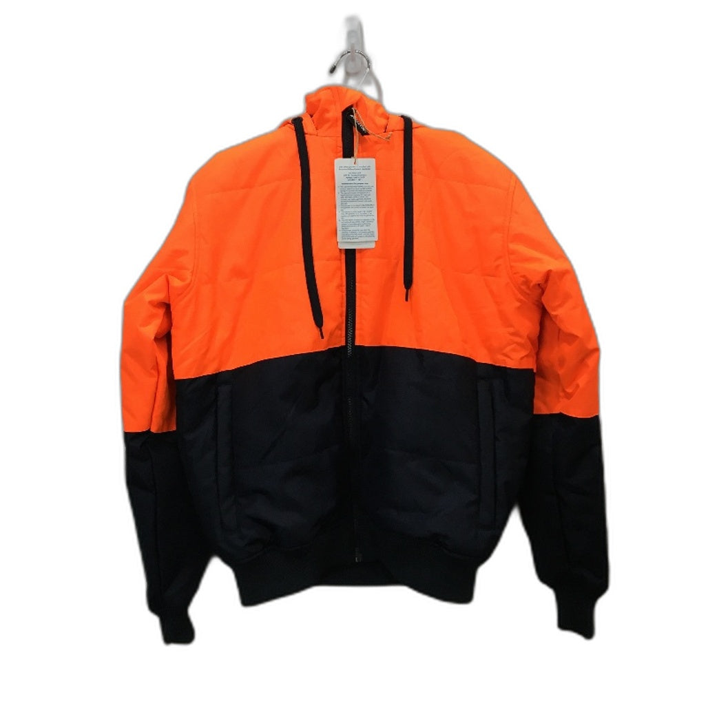 Workzone Mens Hi Vis Neon OrangeB Jacket UPF 50+ Size 8 NEW