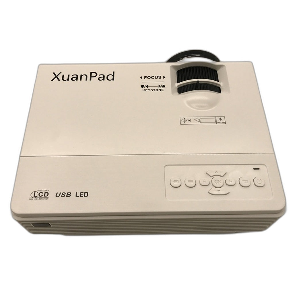 XuanPad White Portable Mini Projector w/ Wi-Fi & Bluetooth NEW