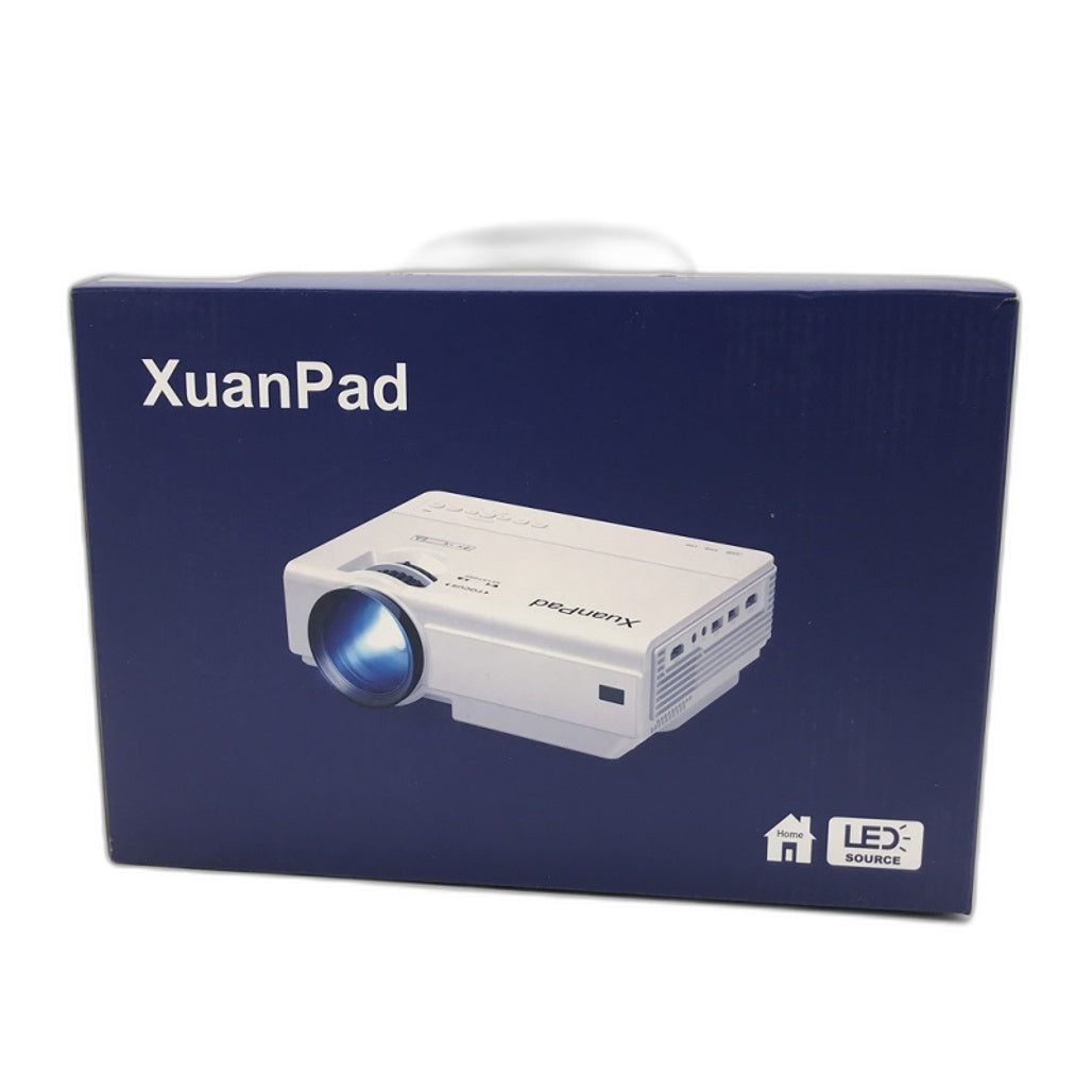 XuanPad White Portable Mini Projector w/ Wi-Fi & Bluetooth NEW