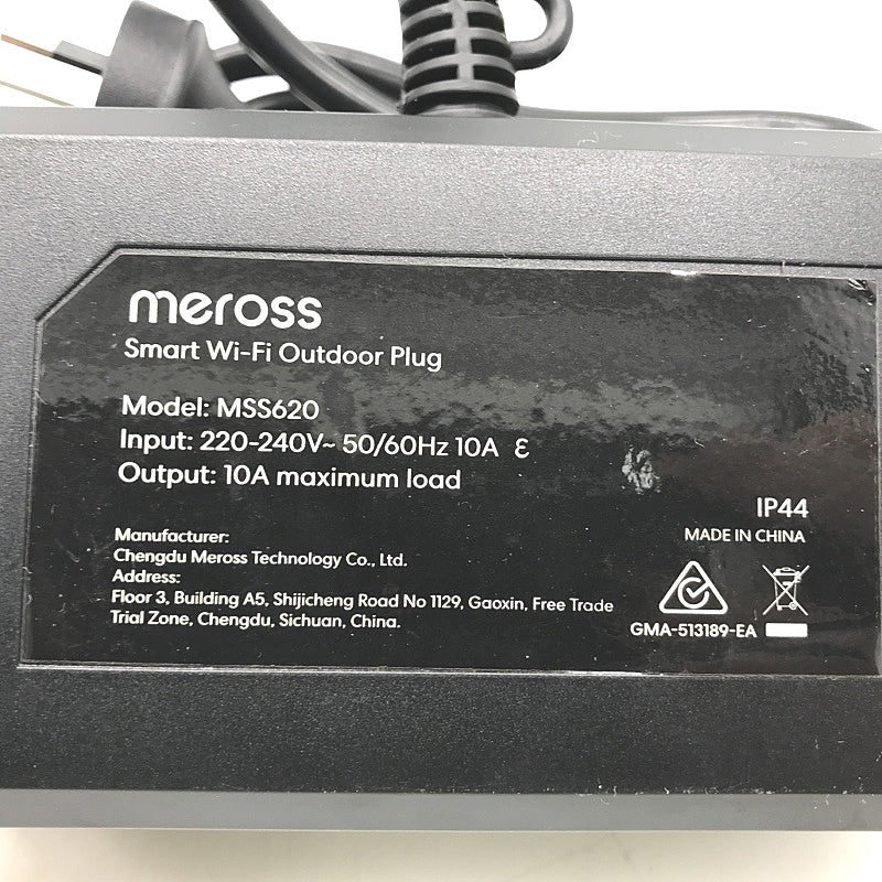 Meross Smart Wi-Fi Outdoor Plug MSS620 Compatible with Apple Home NEW