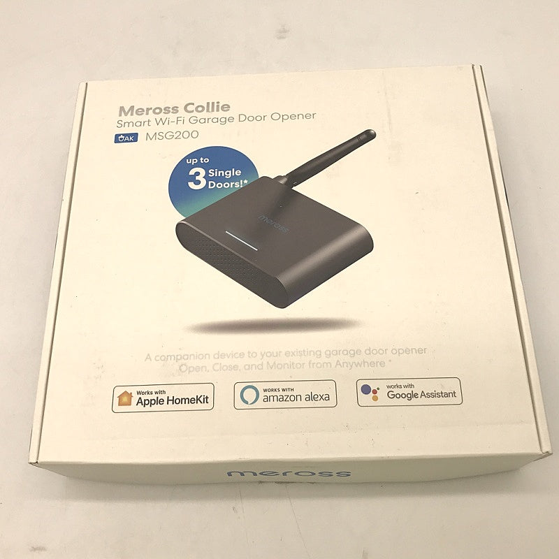 Meross Collie Smart Wi-Fi Garage Door Opener w/ Auto-Close, Sound Alarm + More NEW