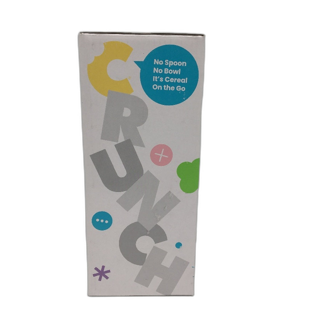 Crunchcup Blue Portable Plastic Cereal Cup Milk Container NEW