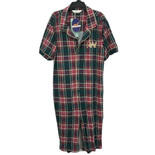 Peter Alexander Plaid Pattern Multicoloured Pyjama Jumpsuit Bamboo Blend Mens Size XS NEW