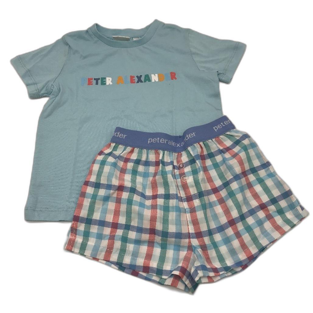 Peter Alexander 2 Pce Children's Pyjama Set Shirt & Boxers Size Junior 3 NEW