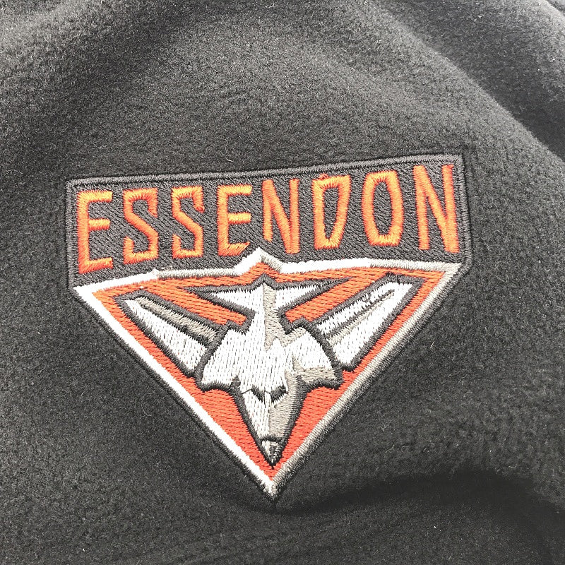 AFL Essendon Mens Fleece Black Super Soft Jumper Size Small NEW