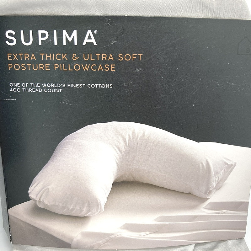Supima Extra Thick and Ultra Soft Set of 2 Silver King & 1 Posture Pillowcases NEW