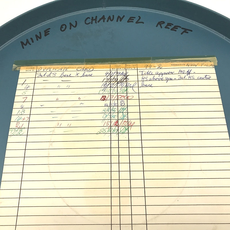 Movie Tape State Film Centre Mine of Channel Reef Vintage