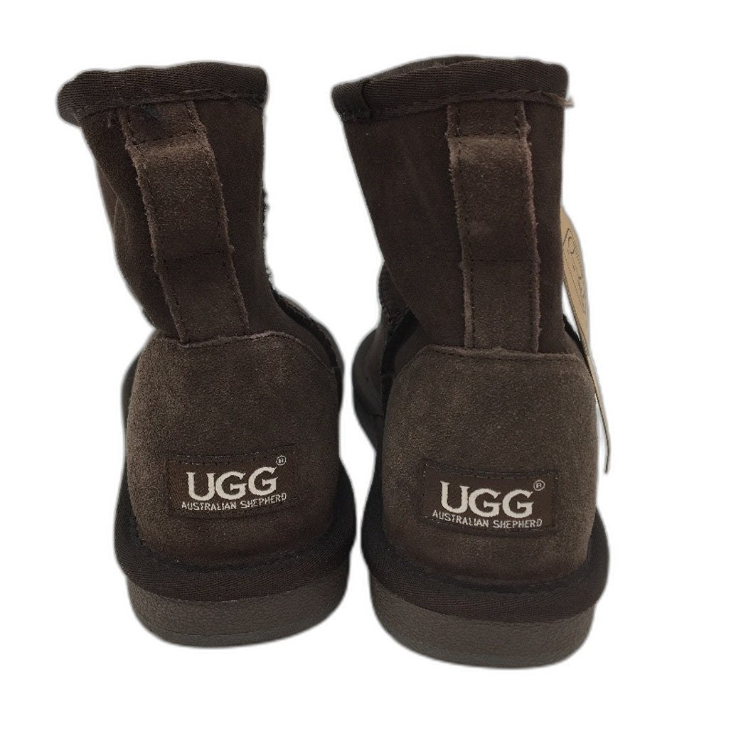 UGG Boots Australian Double Face Sheepskin Chocolate Size M7 / L9 NEW