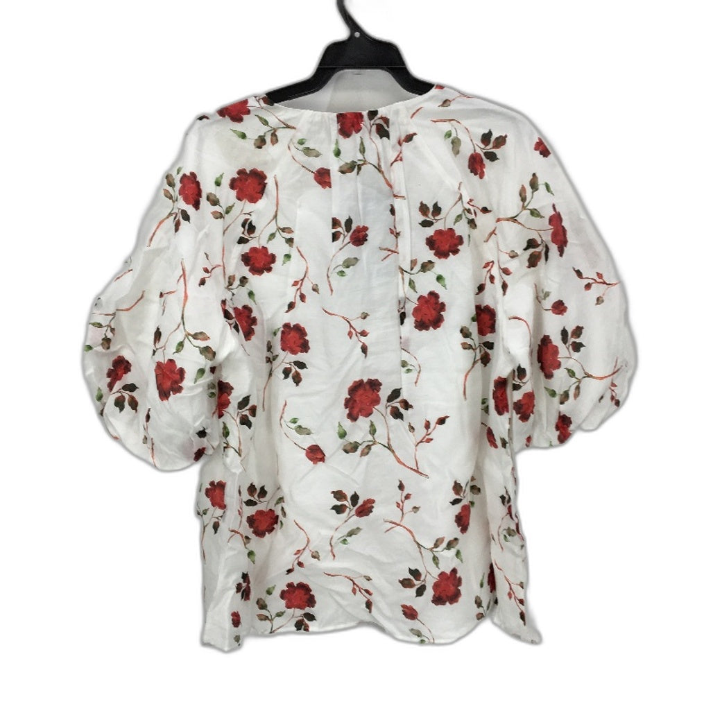 Portmans Floral Garland Ladies Short Sleeve Blouse Size 14 NEW