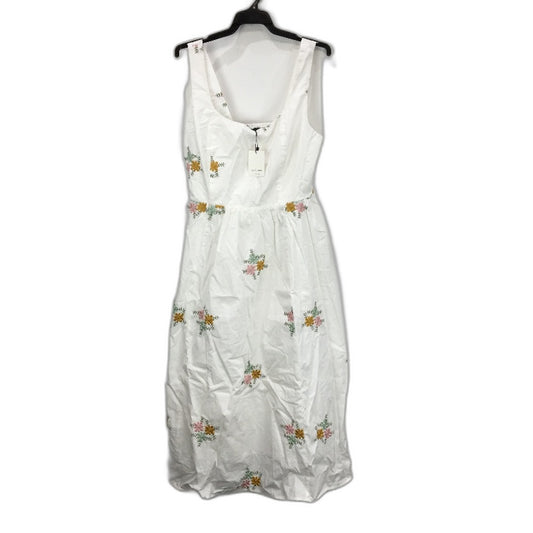 Portmans White Embroidery Ladies Summer Dress Size 16 NEW