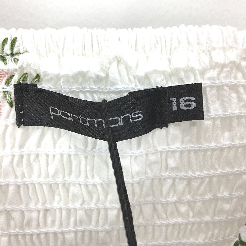 Portmans White Embroidery Ladies Summer Dress Size 16 NEW