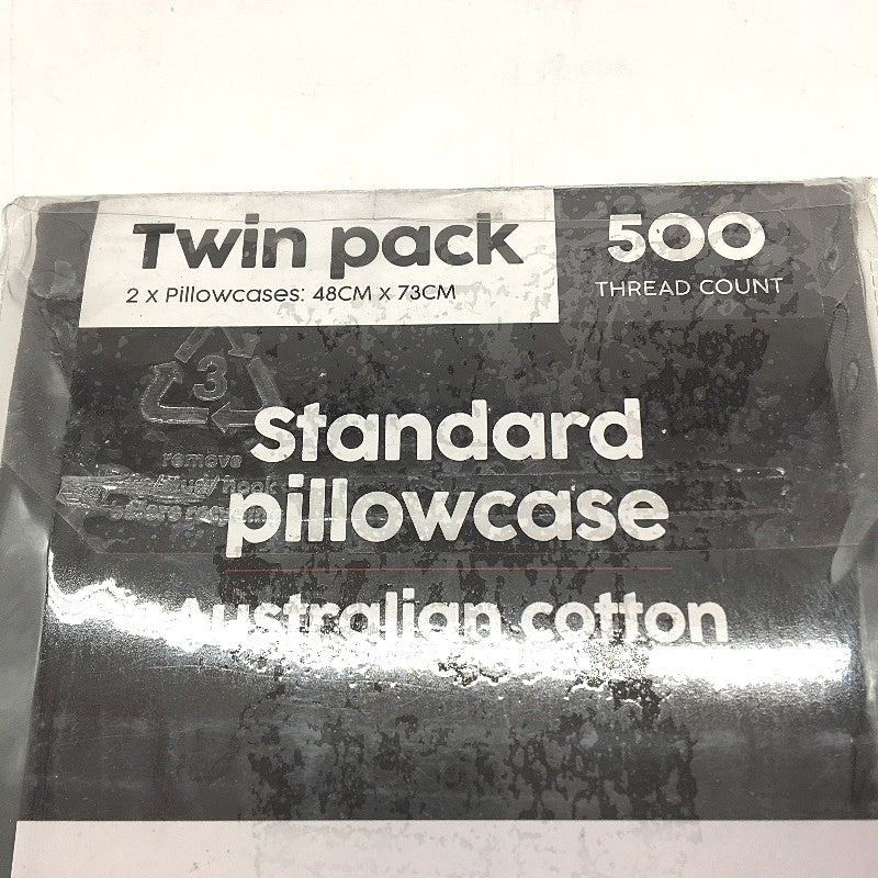 Target Charcoal Mixed 6 Standard & 2 European Pillow Cases NEW