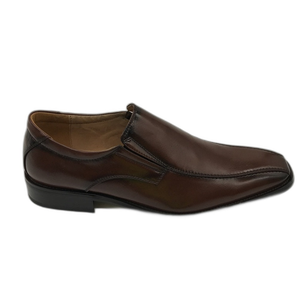 Boston Bros Benito-M Dark Brown Slip-On Dress Shoes Mens Size 45 NEW