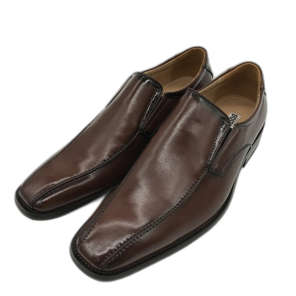 Boston Bros Benito-M Dark Brown Slip-On Dress Shoes Mens Size 45 NEW