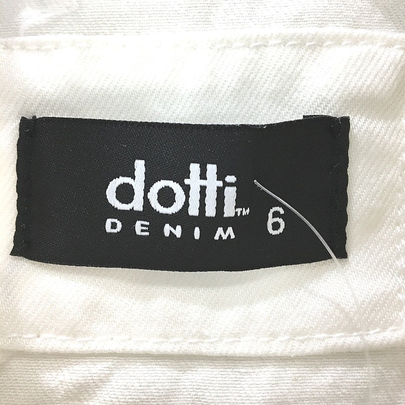 Dotti White Soft Denim Jacket Cotton Blend Ladies Size 6 NEW