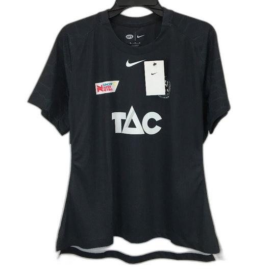 AFL x Nike Collingwood Logo Black Training Tee Shirt Ladies Size XL NEW