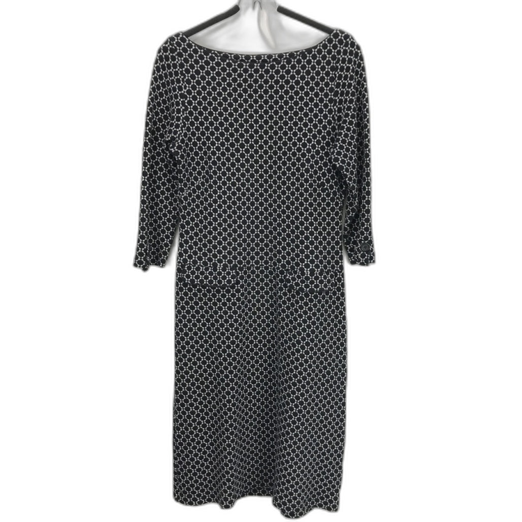Le Pep Black & White Stretch Knit Style Cotton Blend Ladies Dress Size XL