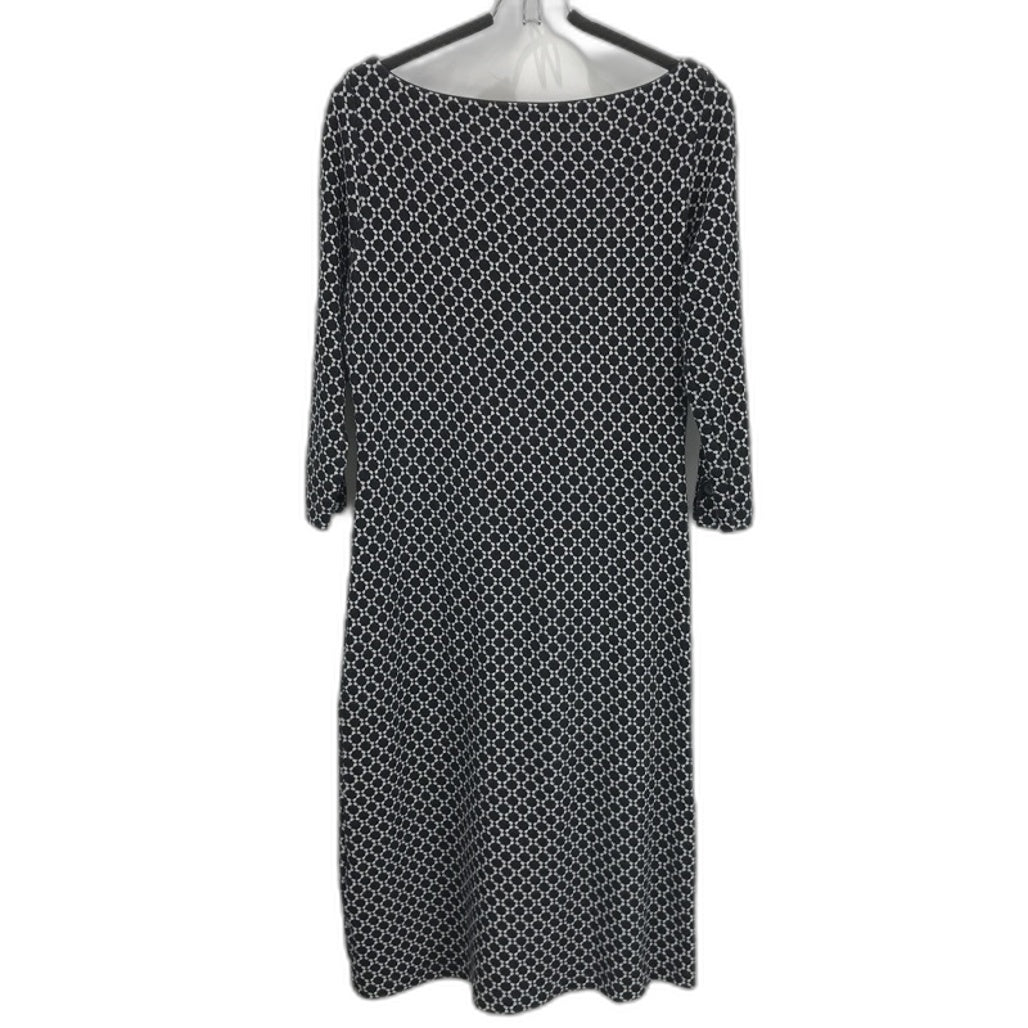 Le Pep Black & White Stretch Knit Style Cotton Blend Ladies Dress Size XL
