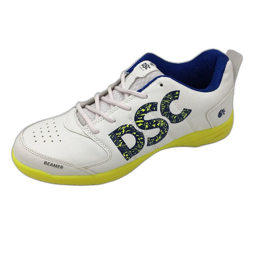 DSC Fearless Beamer White/Neon Yellow Cricket Sports Shoes Mens Size UK 9 NEW