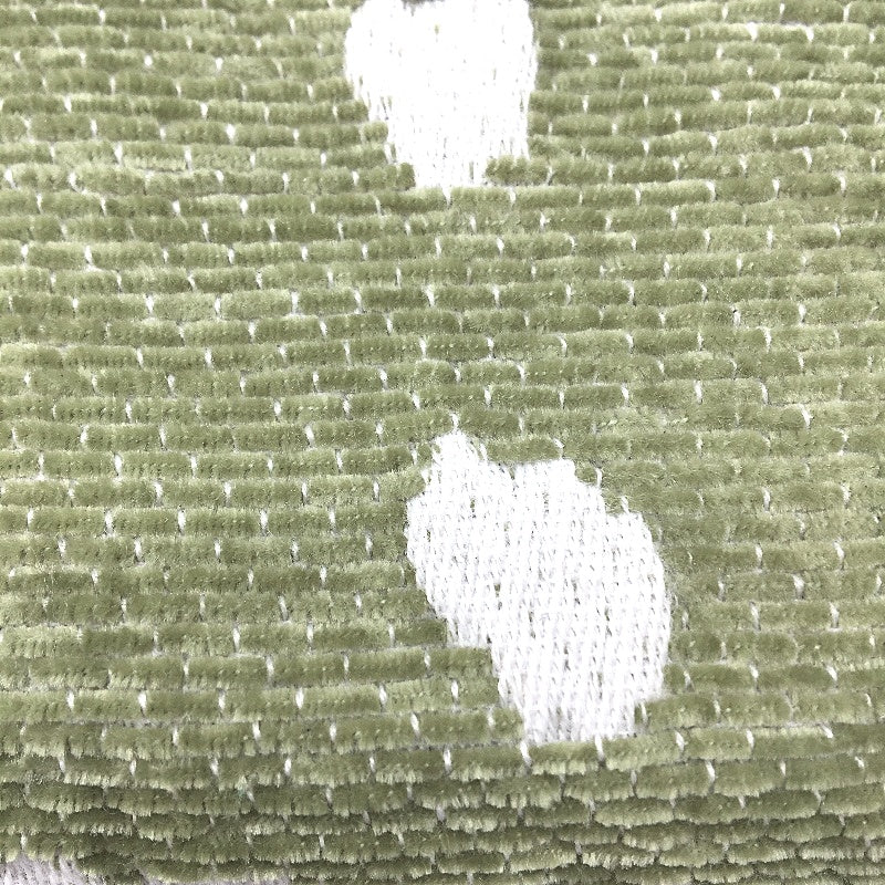 Kirkton House Olive Green & White Textured Throw Blanket 1.3 x 1.8m NEW