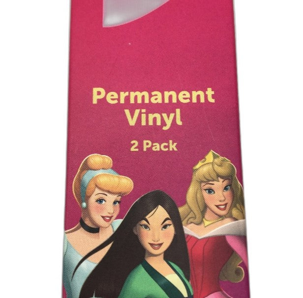 Disney Princess 2x Twin Pack Permanent Vinyl Wraps 30.5 x 30.5cm NEW