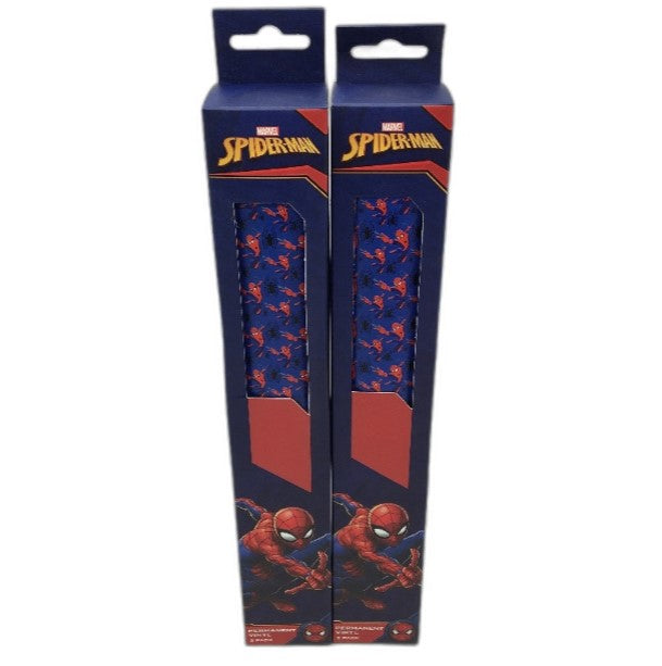 Marvel 2x Twin Pack Spiderman Permanent Vinyl Wraps 30.5 x 30.5cm NEW