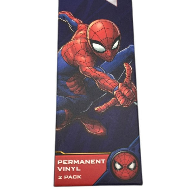 Marvel 2x Twin Pack Spiderman Permanent Vinyl Wraps 30.5 x 30.5cm NEW