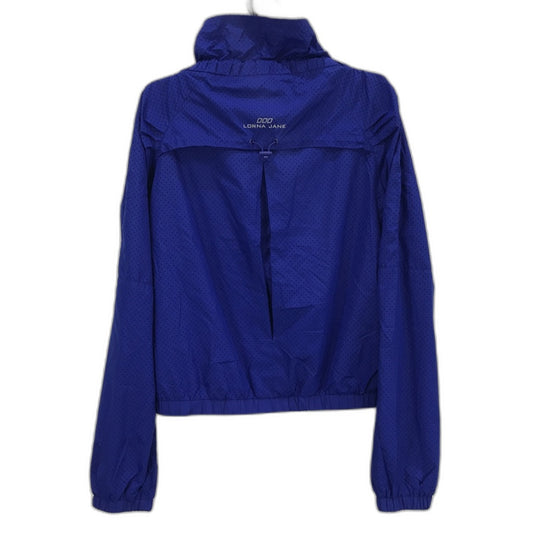 Lorna Jane Breathable High Collar Cobalt Blue Running Jacket Ladies Size Small