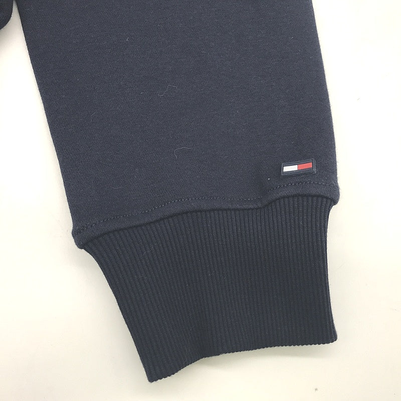 Tommy Hilfiger Mesh Logo Long-Sleeve Navy Sweatshirt Mens Size X-Large