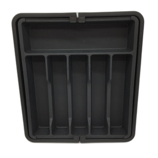 Kitchen Large Capacity Expandable Tableware Black Storage Box NEW