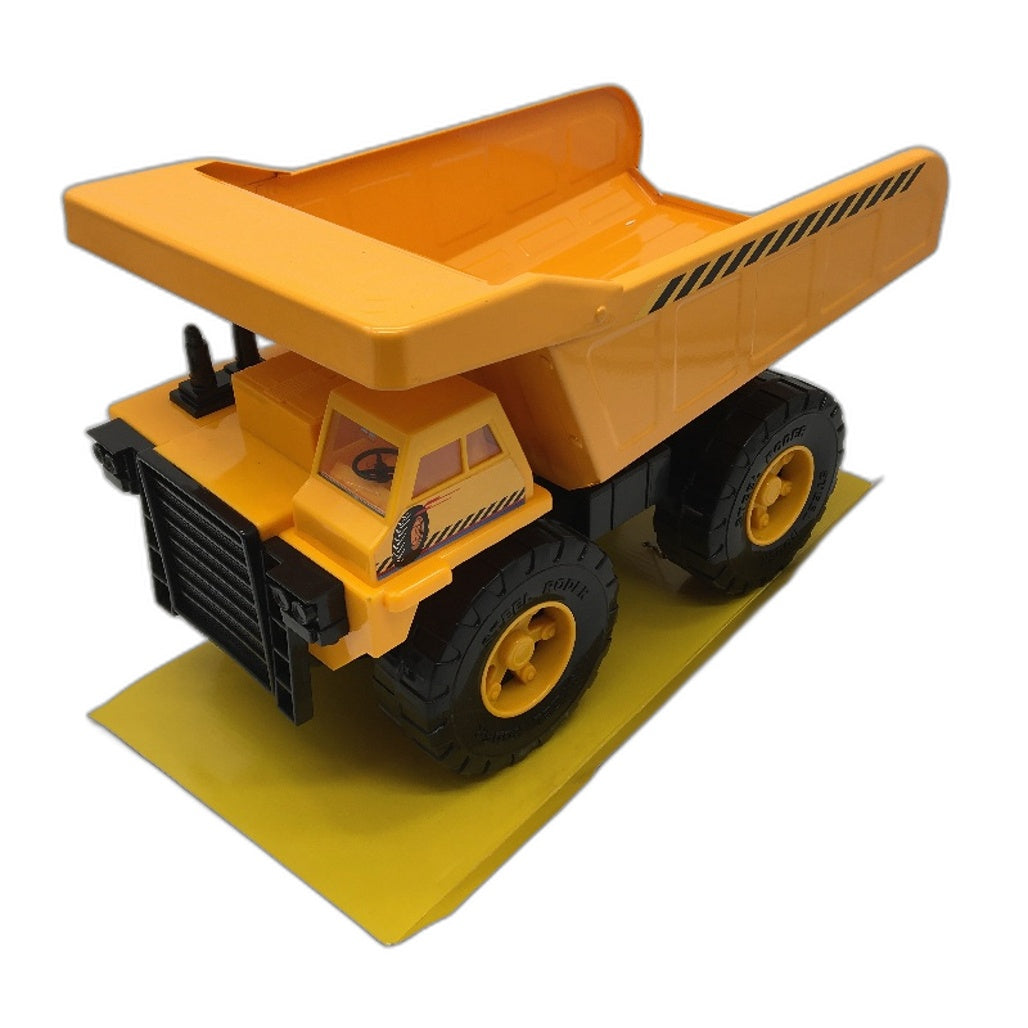 Findon Construction Vehicle Pressed Steel Yellow Dump Truck Toy 39cm NEW