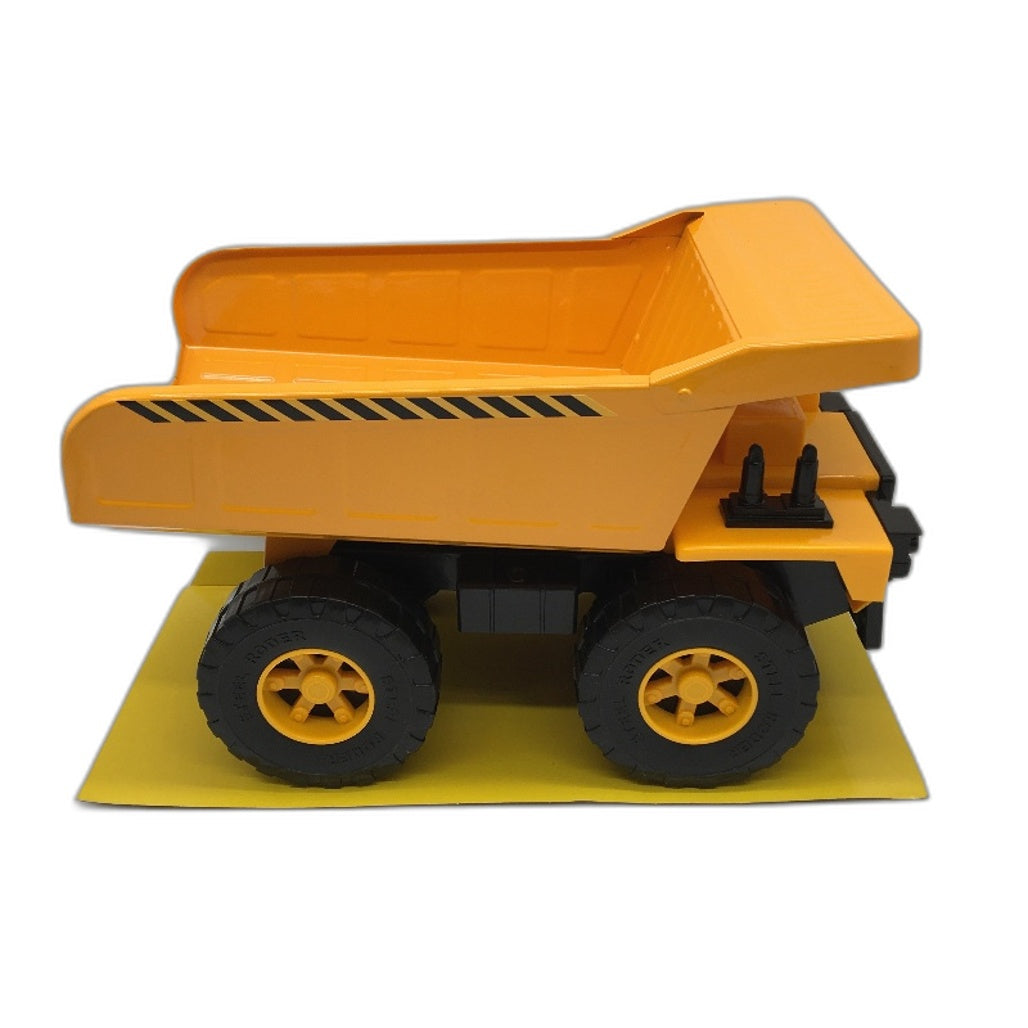 Findon Construction Vehicle Pressed Steel Yellow Dump Truck Toy 39cm NEW