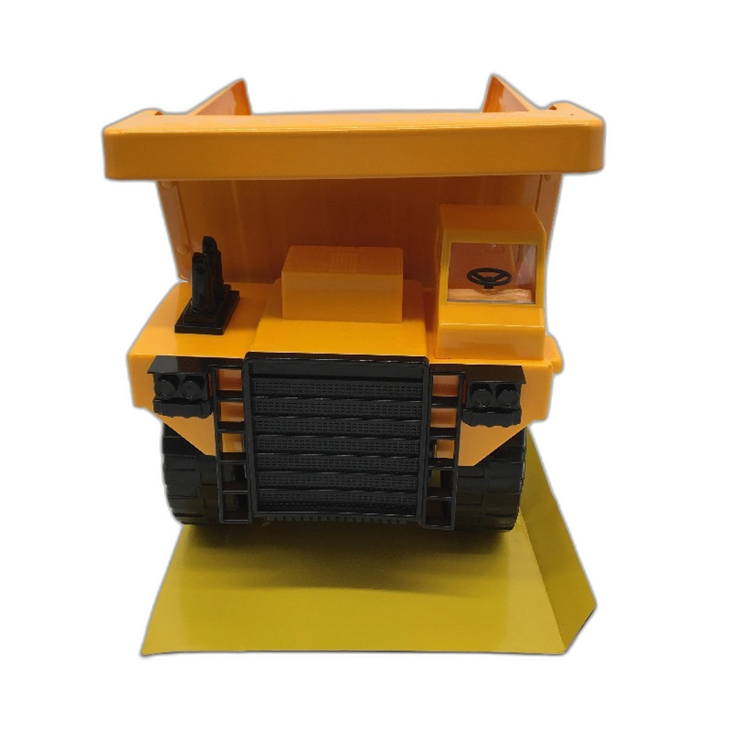 Findon Construction Vehicle Pressed Steel Yellow Dump Truck Toy 39cm NEW