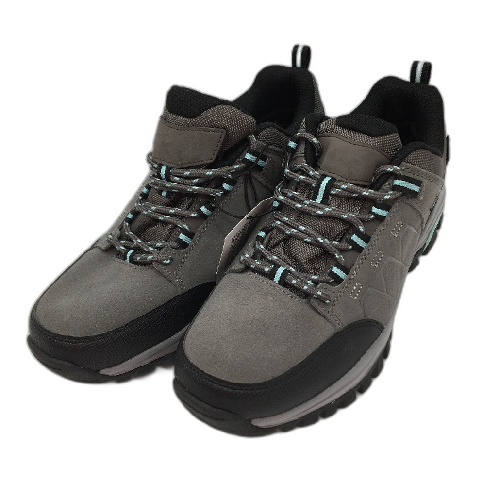 Crane Low Cut Sneaker Style Hiking Shoes Grey & Black Ladies Size 9 NEW