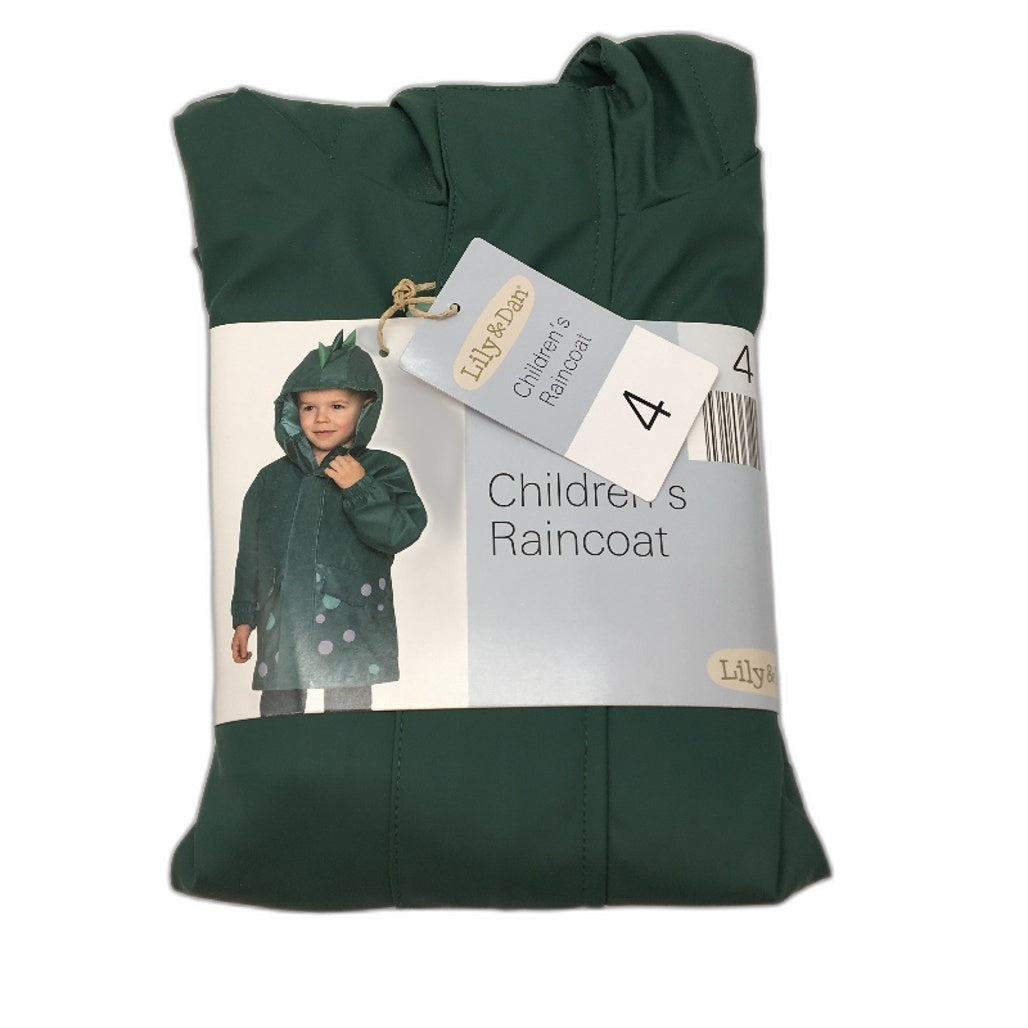 Lily & Dan Childrens 'The Remix' PJ Set & Green Hooded Raincoat Boys Size 4 NEW