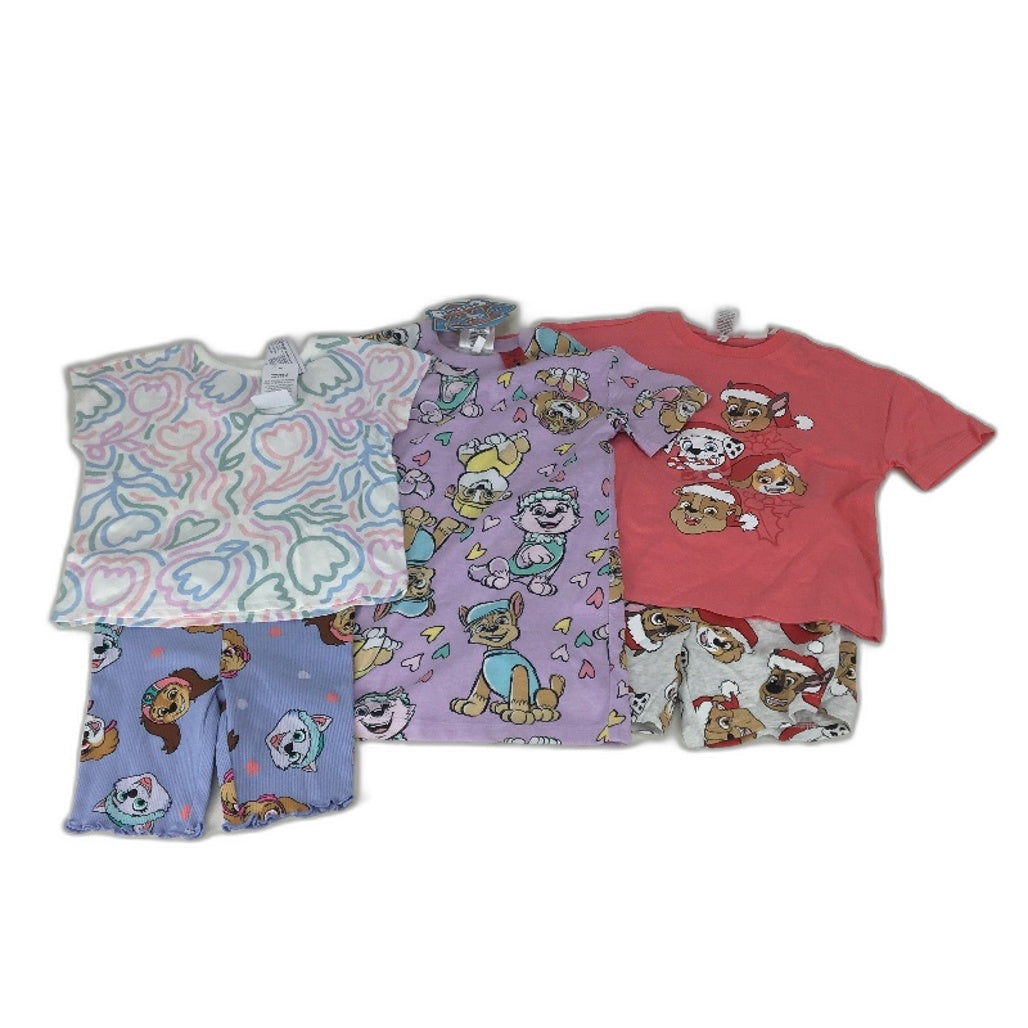 Target Paw Patrol 5 Piece Clothing Pack Inc Pajamas Girls Size 4 NEW